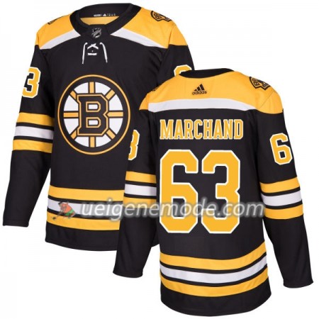 Herren Eishockey Boston Bruins Trikot Brad Marchand 63 Adidas 2017-2018 Schwarz Authentic